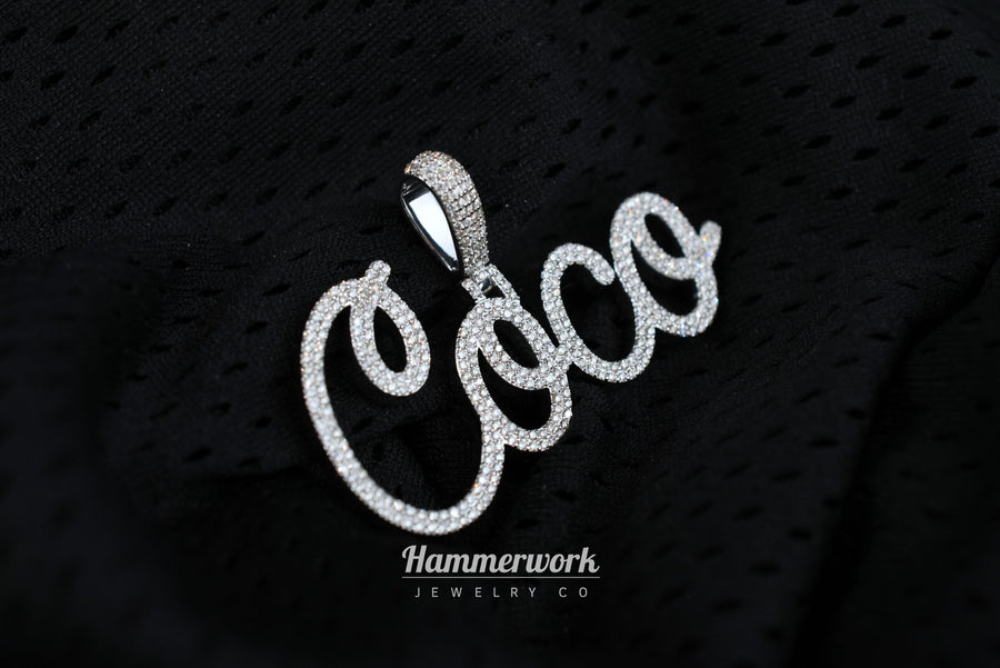 Custom Script Name Pendant (Large)