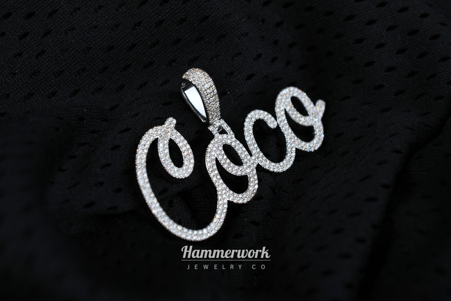Custom Script Name Pendant (Medium)