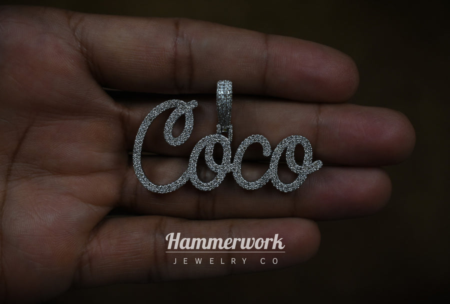 Custom Script Name Pendant (Large)
