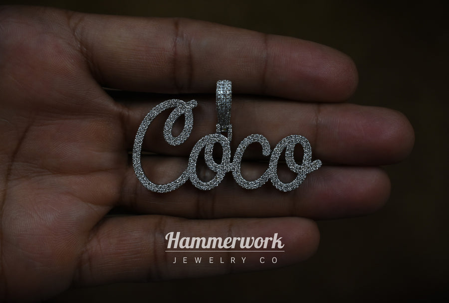 Custom Script Name Pendant (Medium)