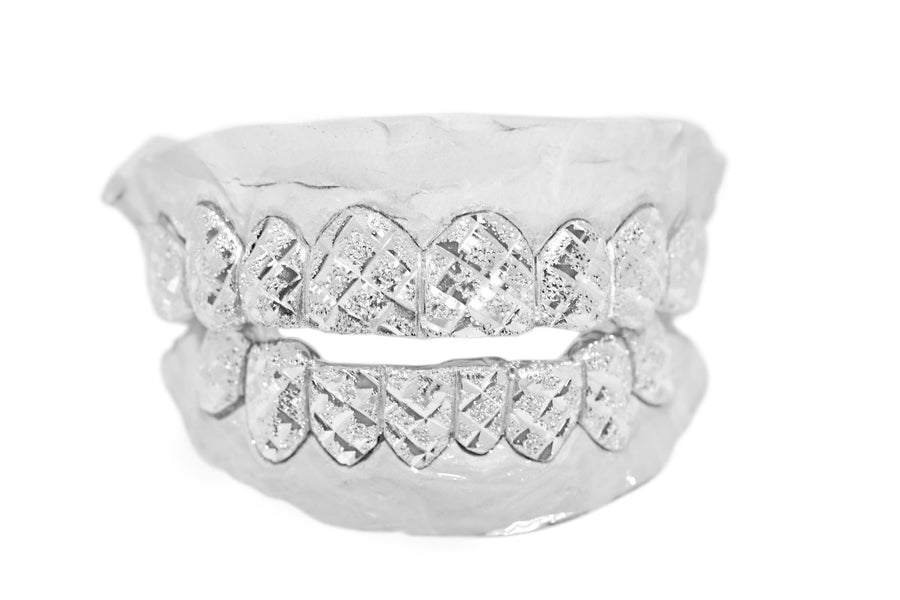 Gold Texture Grill (8 Teeth)
