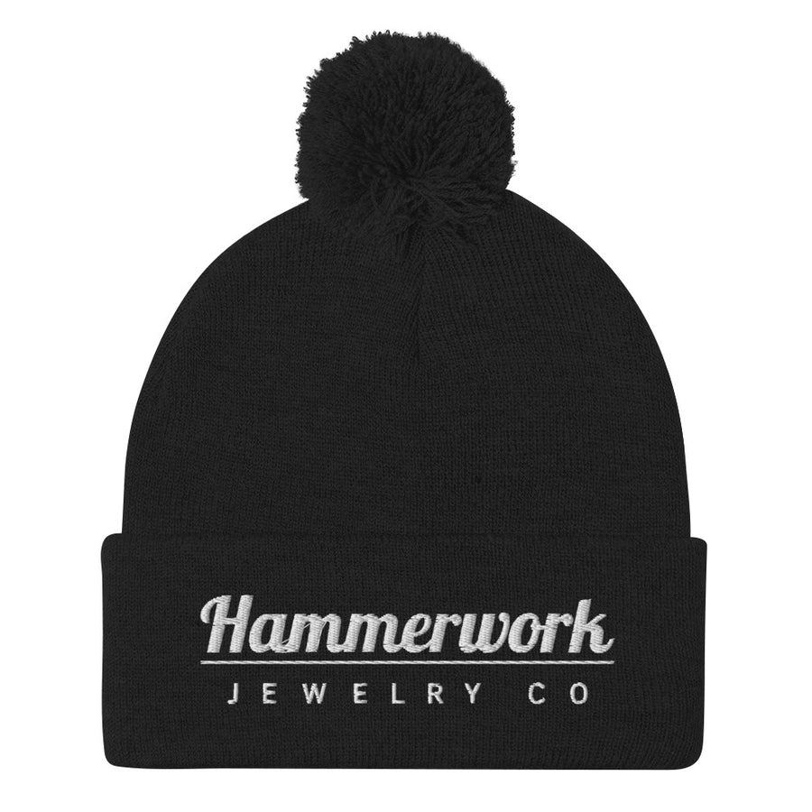 Hammerwork Pom-Pom Beanie