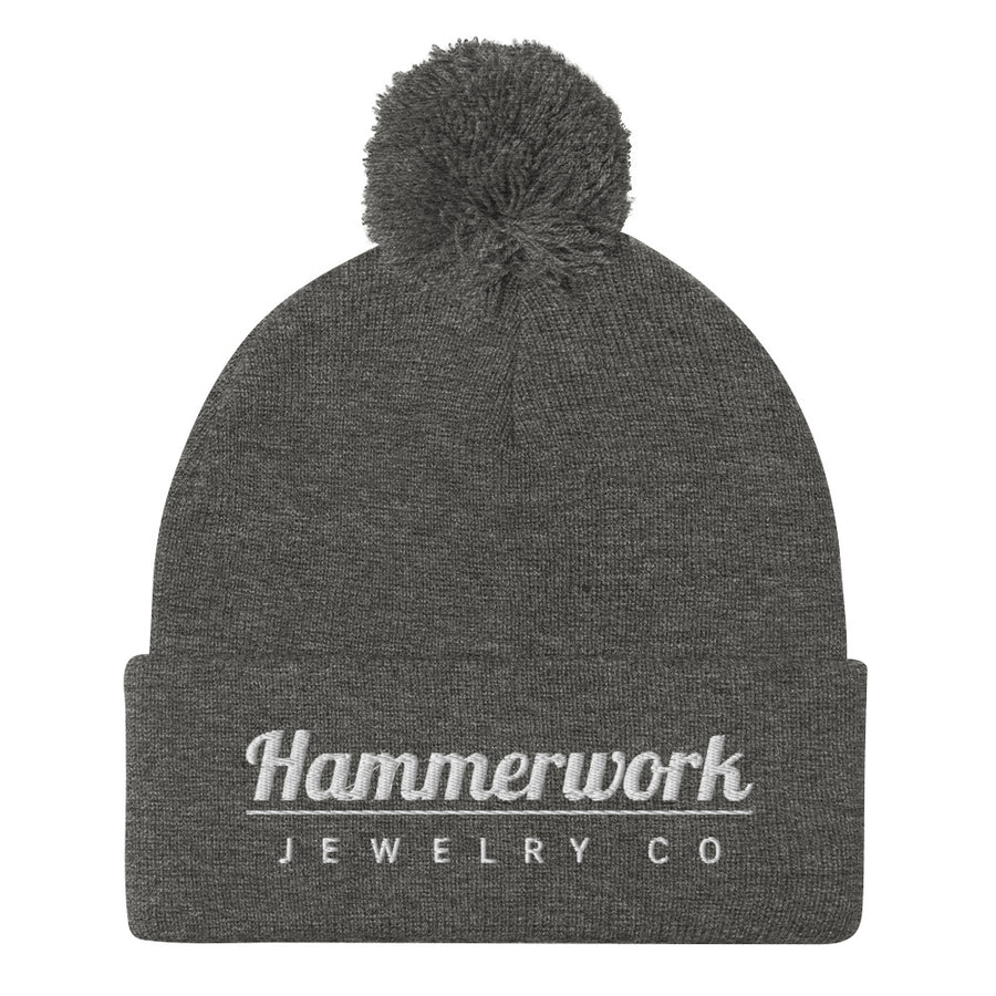 Hammerwork Pom-Pom Beanie