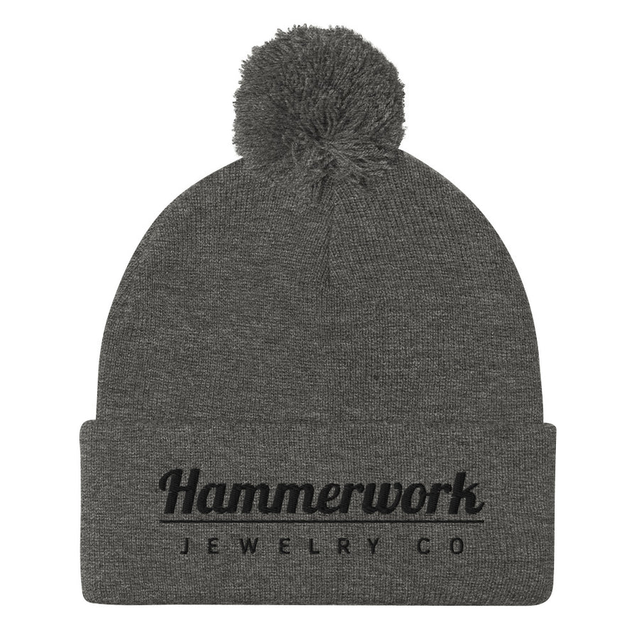 Hammerwork Pom-Pom Beanie