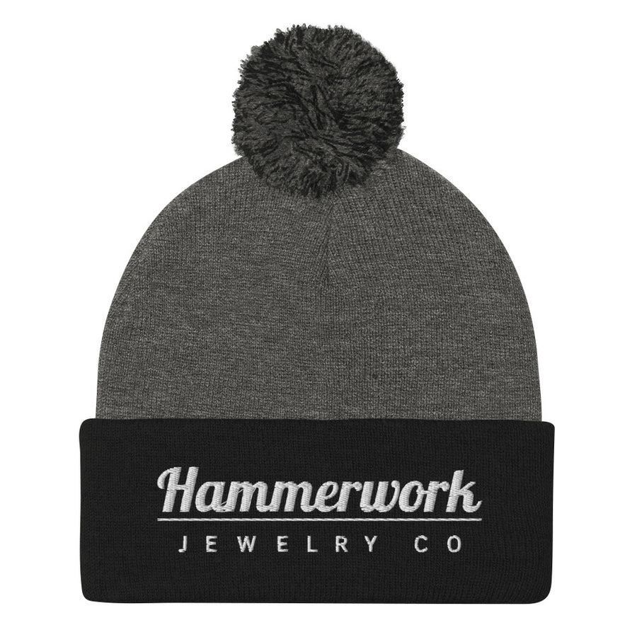Hammerwork Pom-Pom Beanie
