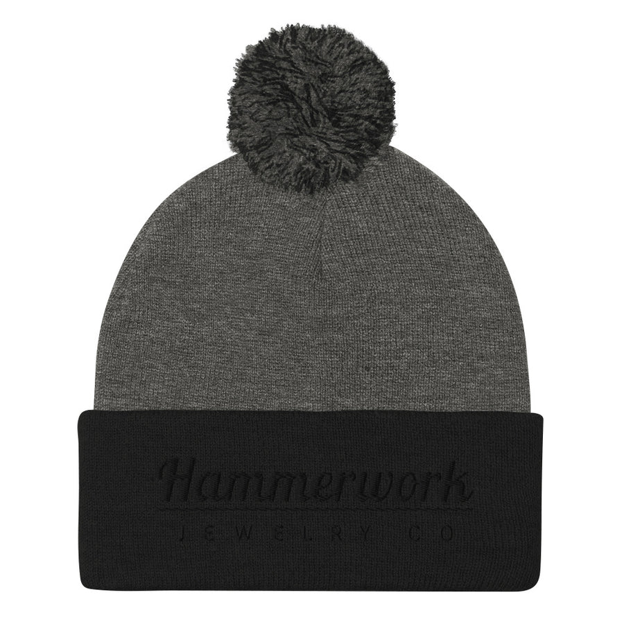 Hammerwork Pom-Pom Beanie