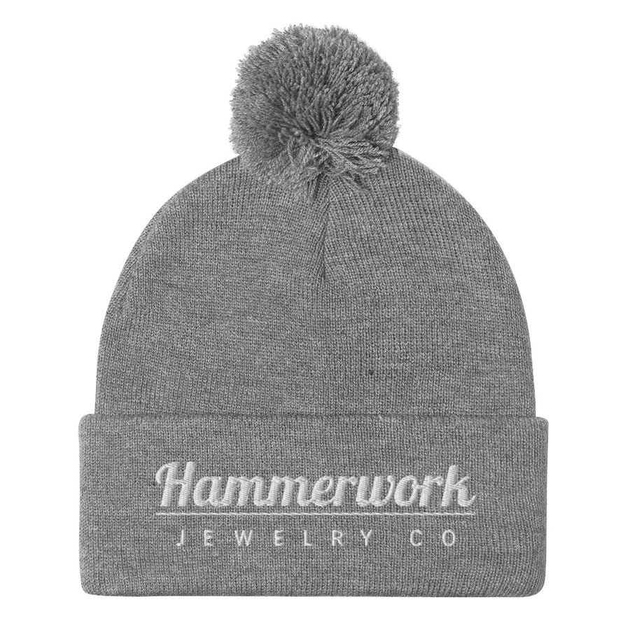 Hammerwork Pom-Pom Beanie