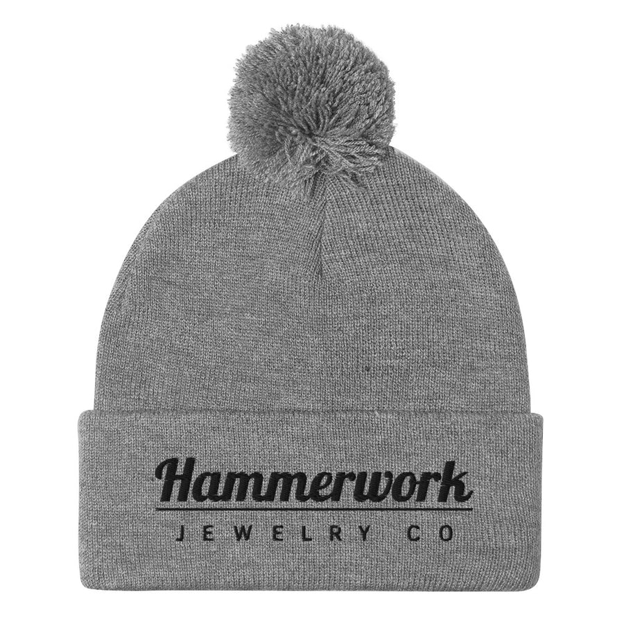 Hammerwork Pom-Pom Beanie