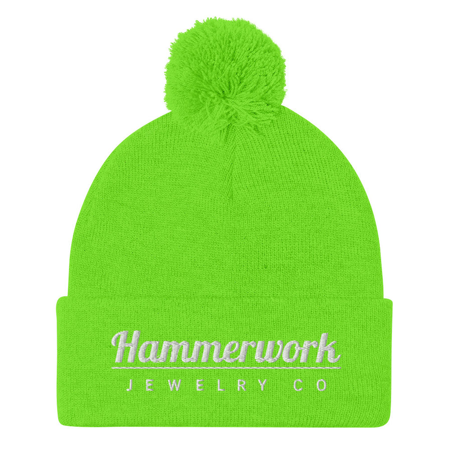 Hammerwork Pom-Pom Beanie