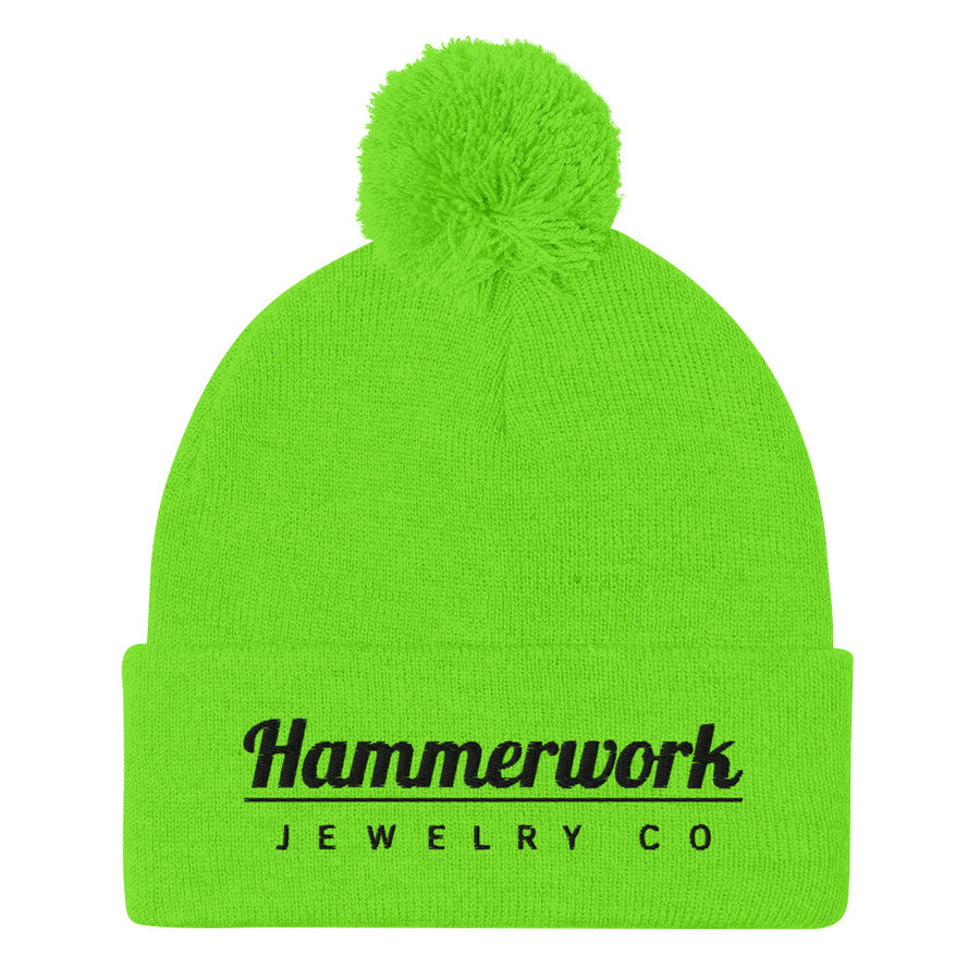Hammerwork Pom-Pom Beanie