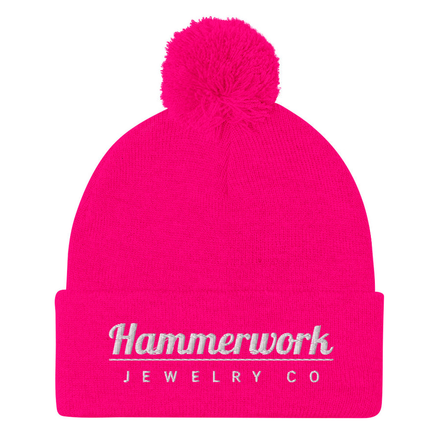 Hammerwork Pom-Pom Beanie