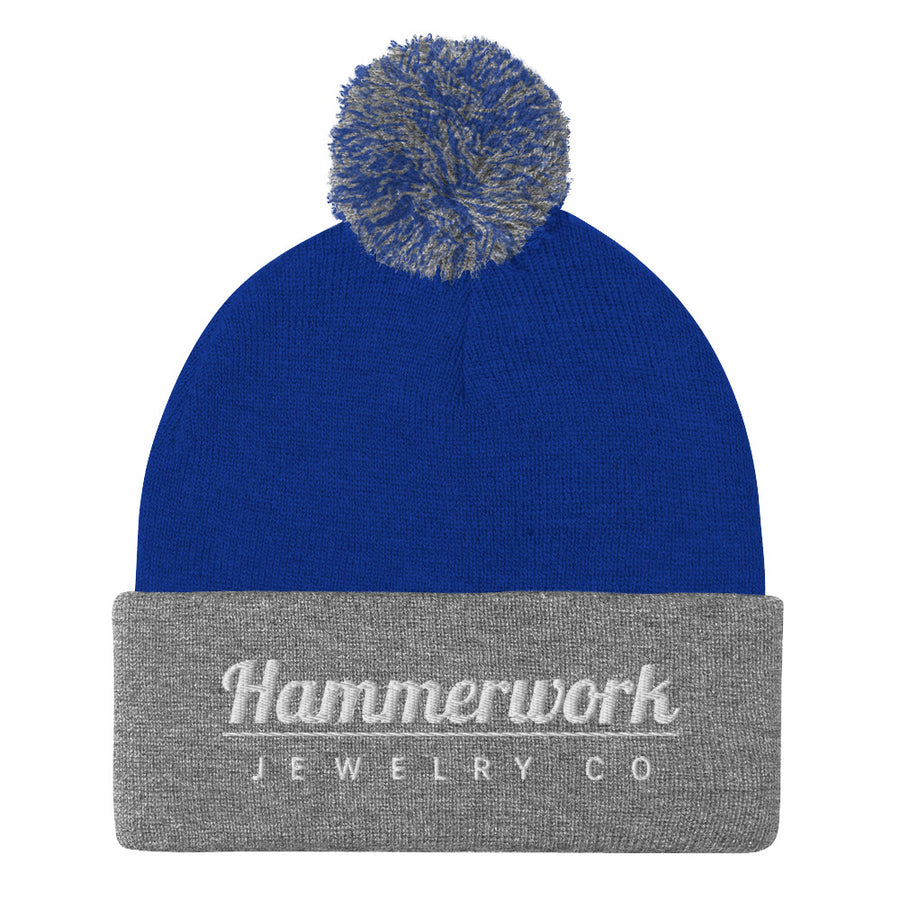 Hammerwork Pom-Pom Beanie