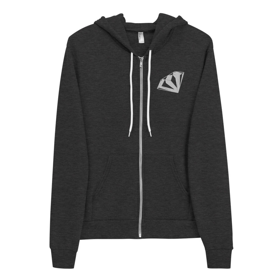 White Diamond Zip Hoodie